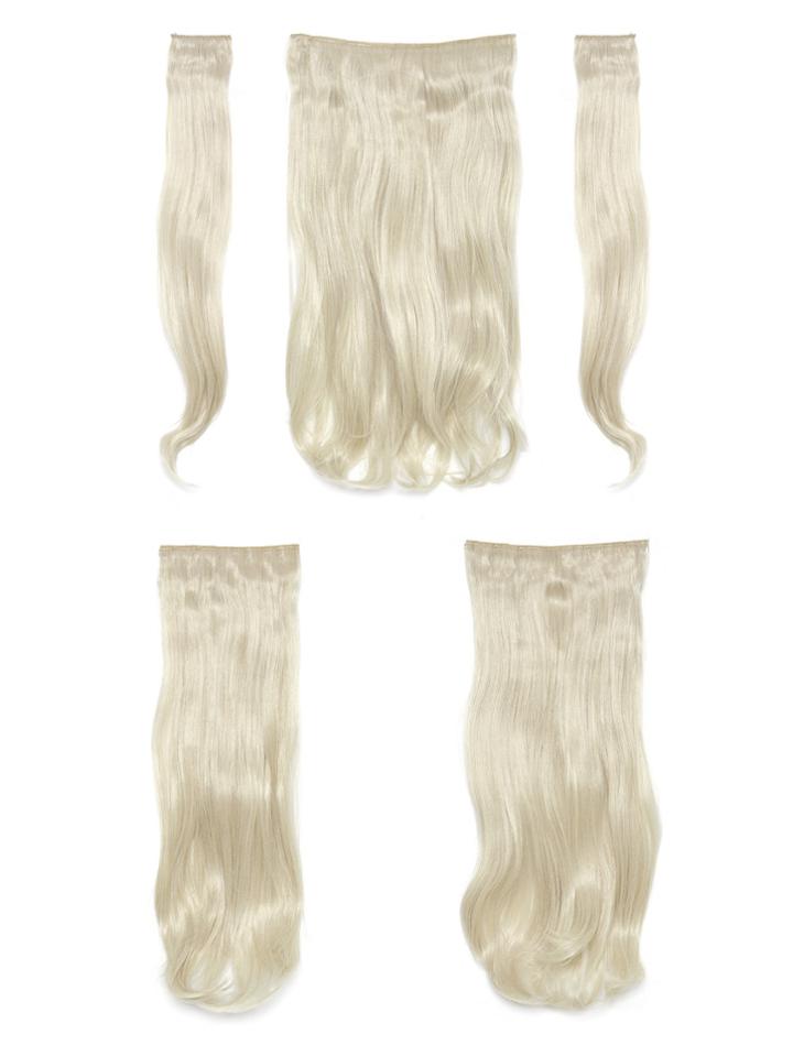 Romwe Pure Blonde  Clip In Soft Wave Hair Extension 5pcs