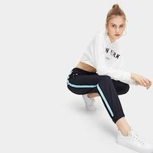 Romwe Striped Tape Panel Pants