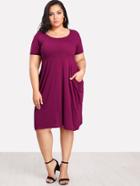 Romwe Pocket Side Dress