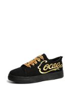 Romwe Slogan Embroidered Low Top Sneakers