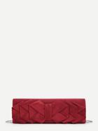 Romwe Flat Bow Front Satin Crossbody Bag