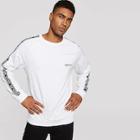 Romwe Guys Letter Tape Side Embroidered Sweatshirt