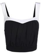 Romwe Strap With Zipper Black Cami Top
