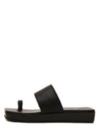 Romwe Black Open Toe Flatform Flip Flops