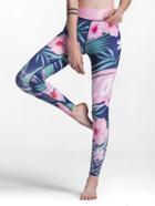 Romwe Printed Random Empire Leggings