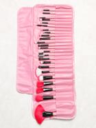 Romwe Pink Professional Makeup Brush Set 24pcs