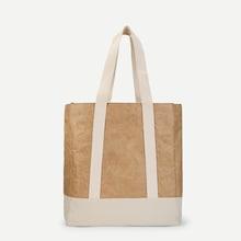Romwe Kraft Paper Tote Bag