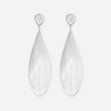 Romwe Waterdrop Shaped Metal Drop Earrings