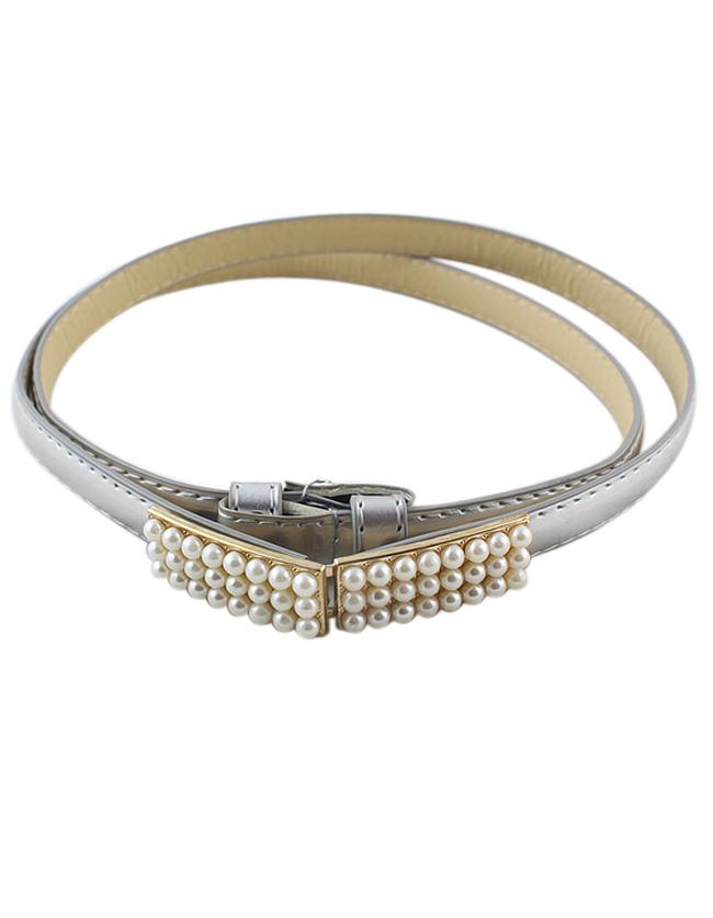 Romwe Fashion Style Mixed Color Adjustable Pu Leather Women Belt