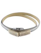 Romwe Fashion Style Mixed Color Adjustable Pu Leather Women Belt