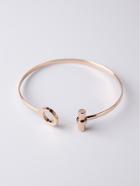 Romwe Bar & Ring Detail Cuff Bracelet
