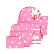 Romwe Rabbit Print Combination Bag 4pcs