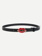 Romwe Lip Decorated Pu Belt