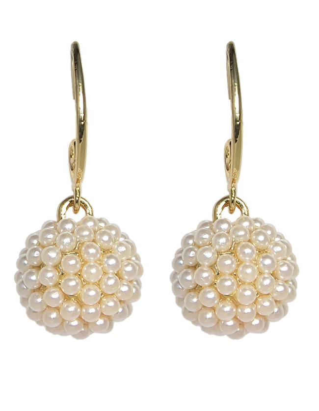 Romwe Imitation Pearl Clip On Earrings