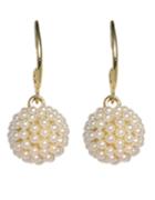 Romwe Imitation Pearl Clip On Earrings
