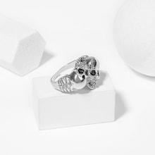 Romwe Double Skeleton Decorated Ring