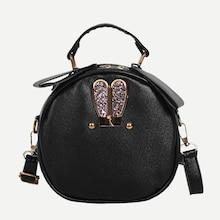 Romwe Glitter Ear Decor Satchel Bag