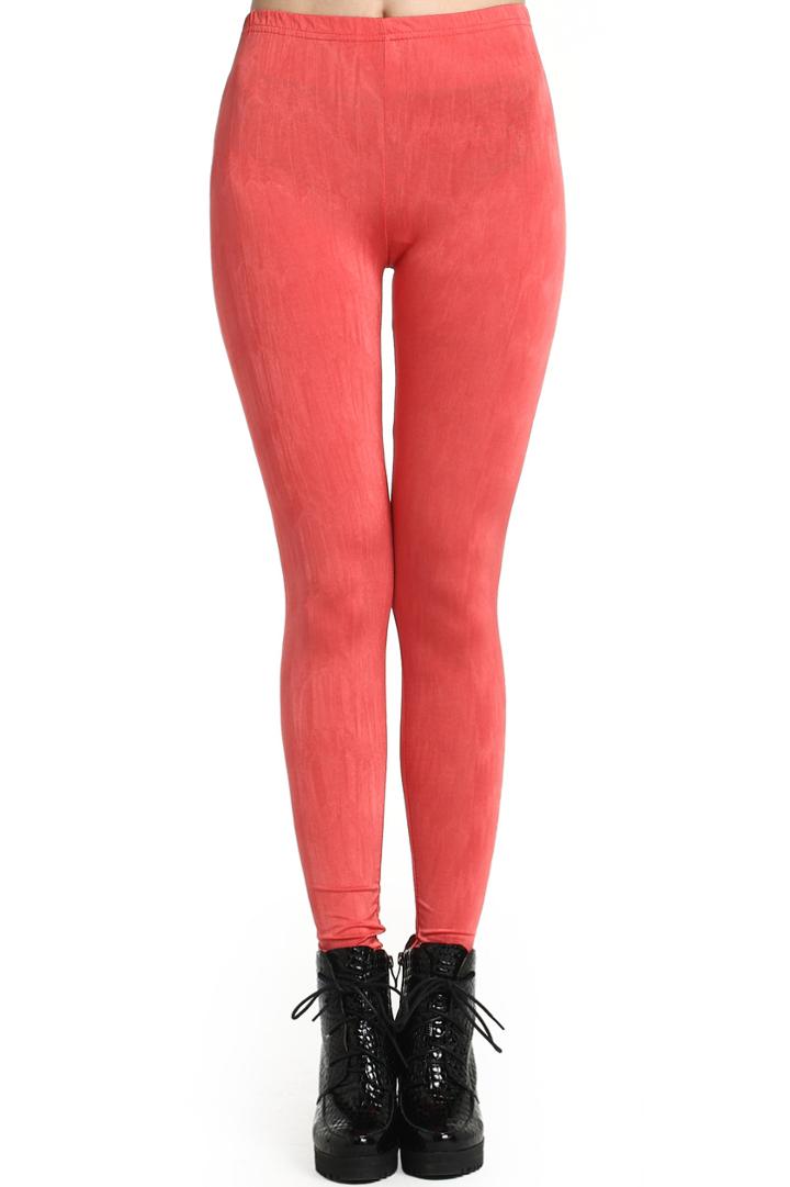 Romwe Romwe Skinny Solid Color Pink Leggings