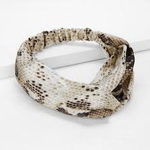 Romwe Twist Snakeskin Pattern Headband