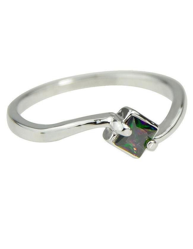 Romwe Silver Plated Zircon Engagement Rings