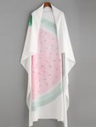 Romwe White Watermelon Print Scarf