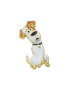 Romwe White Cute Puppy Brooch