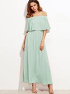 Romwe Double Neck Bardot Dress