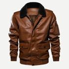 Romwe Men Contrast Faux Fur Collar Pocket Front Pu Jacket