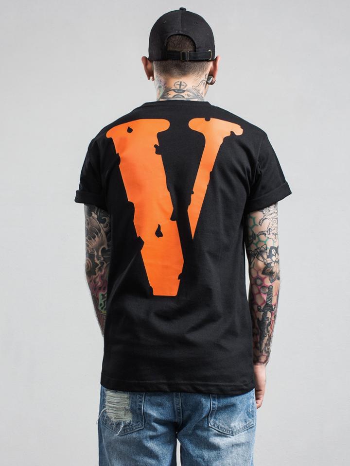 Romwe Men Letter Print Back Tee