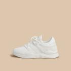 Romwe Mesh Panel Lace-up Sneakers