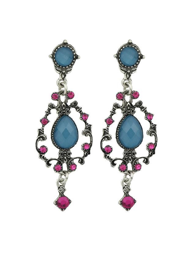 Romwe Vintage Gemstone Earrings