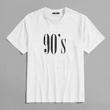 Romwe Guys Short Sleeve Graphic Tee