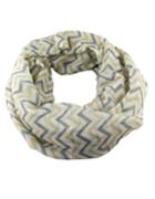 Romwe Latest Design Yellow Voile Knitted Stripes Printed Fashionable Scarf