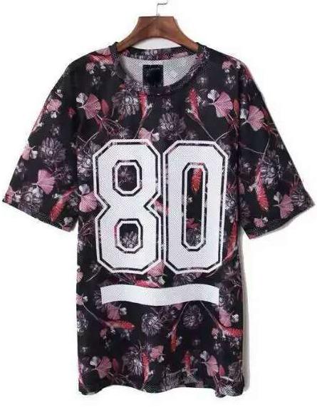Romwe Number Floral Print Loose Dress