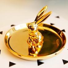Romwe Rabbit Detail Jewelry Storage Tray