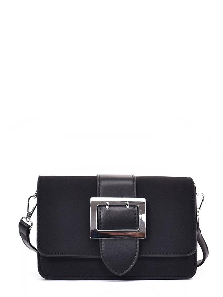 Romwe Buckle Flap Crossbody Bag