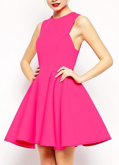 Romwe Sleeveless Flare Tank Dress