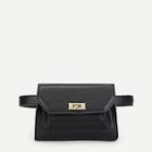 Romwe Pu Flap Bum Bags With Chain Strap