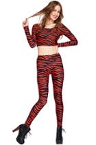 Romwe Bloody Zebra Leggings