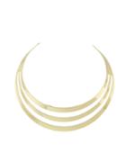Romwe Gold Plated Collar Choker Necklace