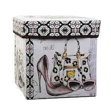 Romwe Shoes & Bag Print Storage Box