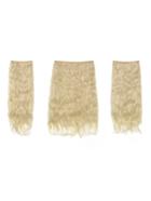 Romwe Pure Blonde Clip In Curly Hair Extension 3pcs