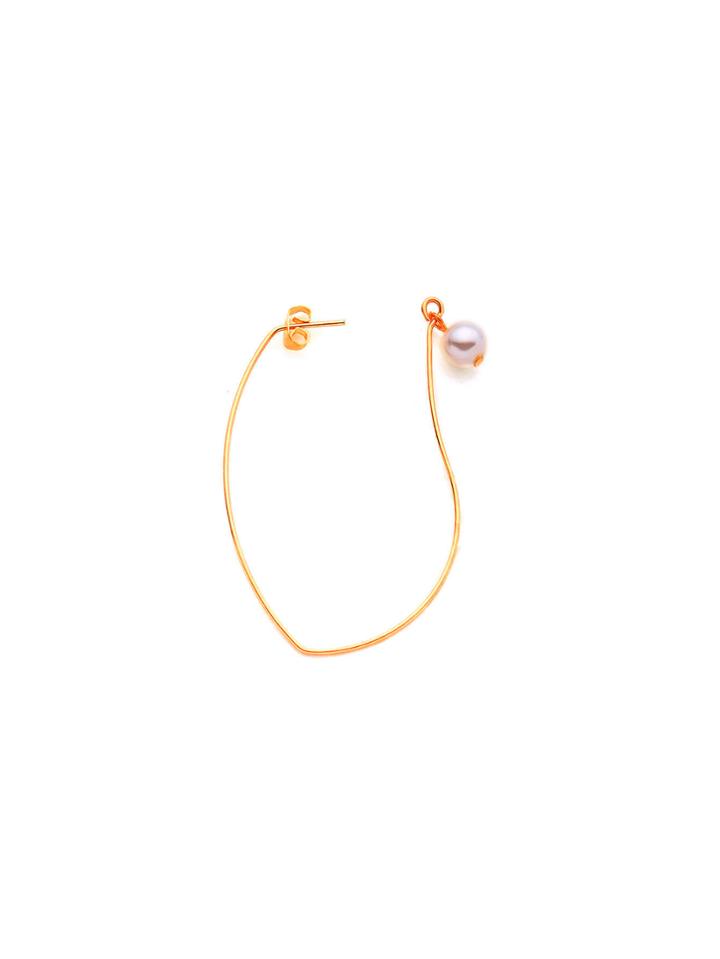 Romwe Faux Pearl Decorated Earring 1pc