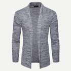 Romwe Men Space Dye Cardigan