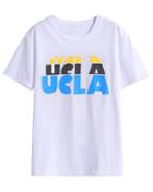 Romwe Ucla Print Loose T-shirt
