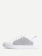 Romwe Round Toe Lace Up Sneakers With Jewelry