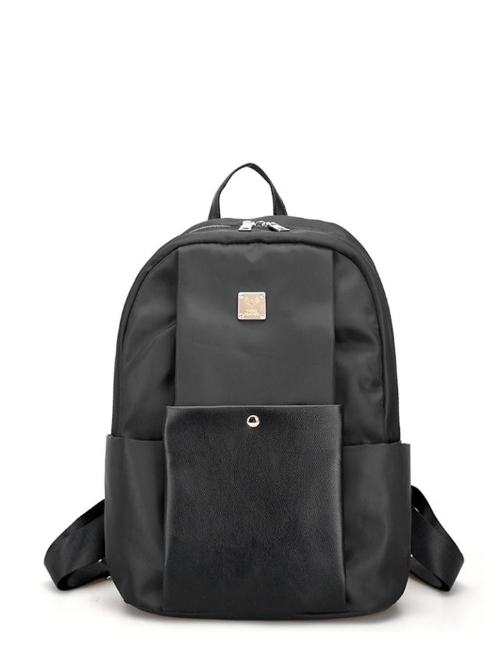 Romwe Double Zipper Design Backpack