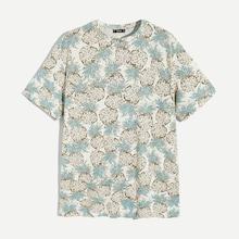Romwe Guys Pineapple Print Short Sleeve Tee