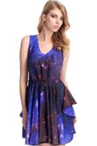 Romwe Galaxy Print Dress