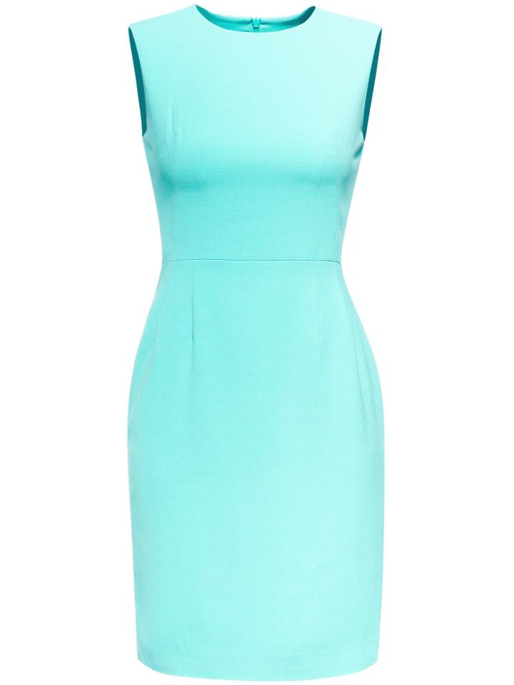 Romwe Green Crew Neck Sleeveless Sheath Dress